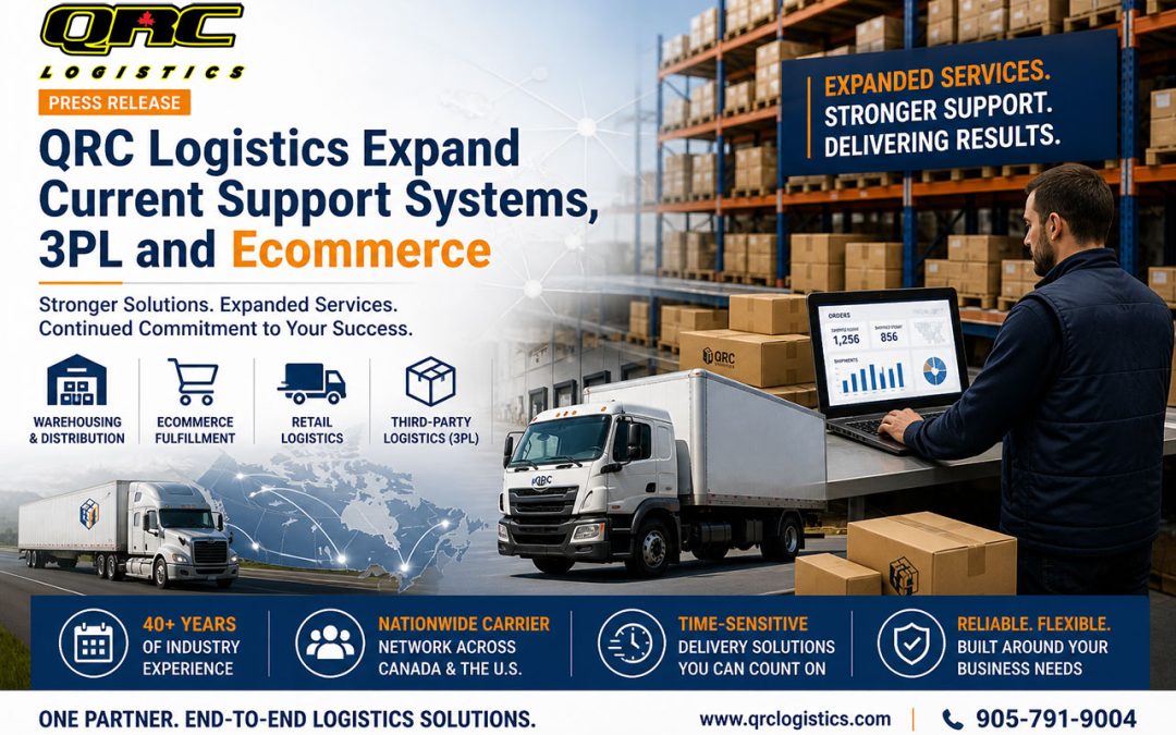 QRC Logistics expand current support systems, 3PL and Ecommerce