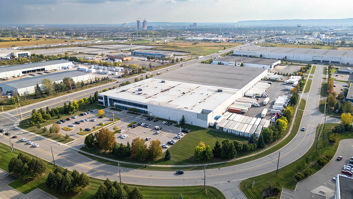QRC Logistics 300,000 sq ft hub located near the Toronto Pearson Airport.