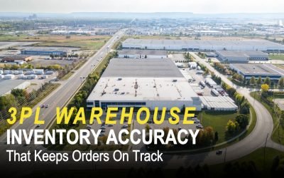 3PL warehouse showcasing inventory accuracy and logistics efficiency, emphasizing order tracking and management.