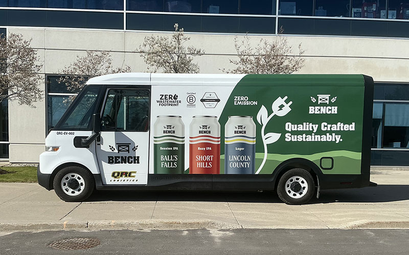 QRC Logistics electric delivery van for sustainable craft beverage distribution and last mile logistics QRC Logistics electric delivery van for sustainable craft beverage distribution and last mile logistics